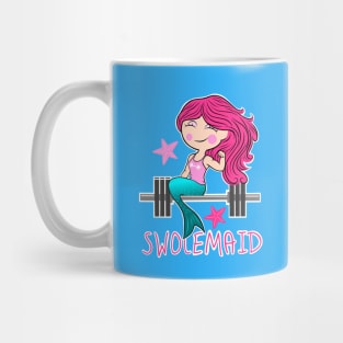 Fitness Mermaid, gym girl, fitness girl Mug